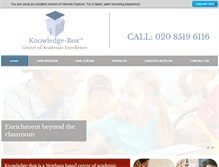 Tablet Screenshot of knowledge-box.com